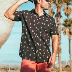 Tipsy Elves Men's Tiki Drinki Drink Hawaiian Shirt