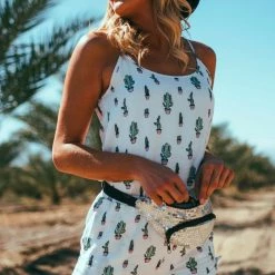 Tipsy Elves Spring Silver Sequin Fanny Pack