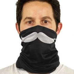 Tipsy Elves Mustache Ski Face Cover Holidays & Occasions