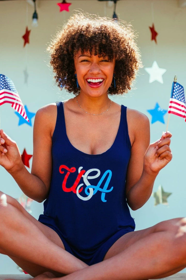 Tipsy Elves Women's USA The Beautiful Tank Top 1 Tipsy Elves Women's USA The Beautiful Tank Top