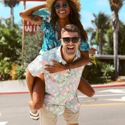 Tipsy Elves Women's Leapin' Leopard Hawaiian Shirt 14 Tipsy Elves Women's Leapin' Leopard Hawaiian Shirt