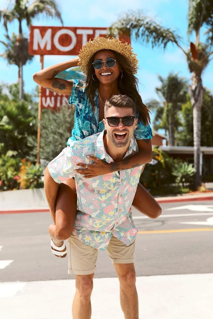 Tipsy Elves Women's Leapin' Leopard Hawaiian Shirt 7 Tipsy Elves Women's Leapin' Leopard Hawaiian Shirt