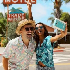 Tipsy Elves Women's Leapin' Leopard Hawaiian Shirt 15 Tipsy Elves Women's Leapin' Leopard Hawaiian Shirt