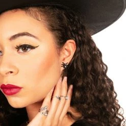 Tipsy Elves Spider Stud Earrings Women