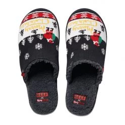 Tipsy Elves Men's Yellow Snow Reef Slippers