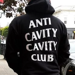 Tipsy Elves Unisex Anti Cavity Cavity Club Hoodie Holidays & Occasions