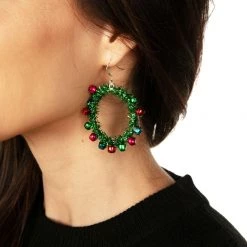 Tipsy Elves Christmas Garland Earrings Women 5 Tipsy Elves Christmas Garland Earrings Women