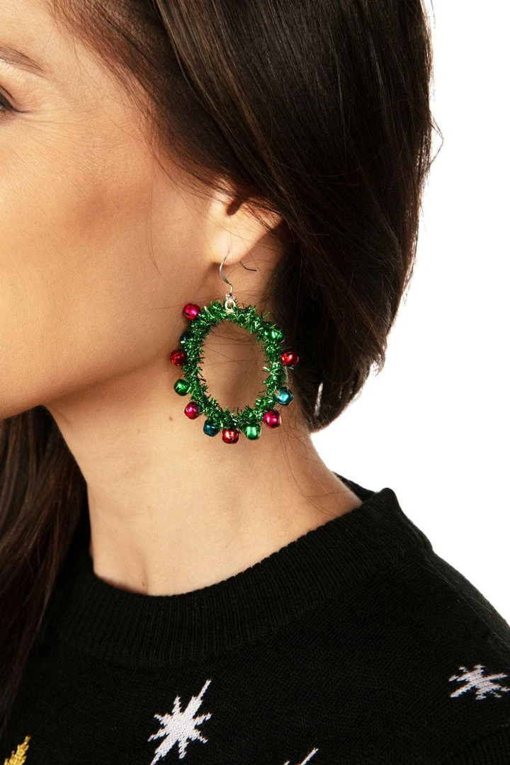 Tipsy Elves Christmas Garland Earrings Women 3 Tipsy Elves Christmas Garland Earrings Women