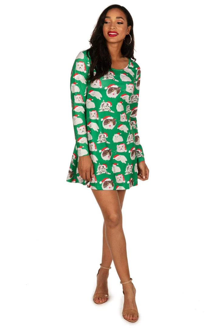 Tipsy Elves Women's Crazy Cat Dress 1 Tipsy Elves Women's Crazy Cat Dress
