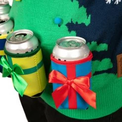 Tipsy Elves Men's Christmas Tree With Beer Holsters Ugly Christmas Sweater