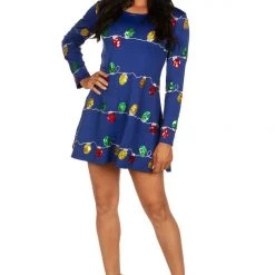 Tipsy Elves Women's Sequin Christmas Lights Dress