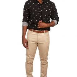 Tipsy Elves Men's Mr. Claus Long-Sleeve Button Down Shirt 7 Tipsy Elves Men's Mr. Claus Long-Sleeve Button Down Shirt