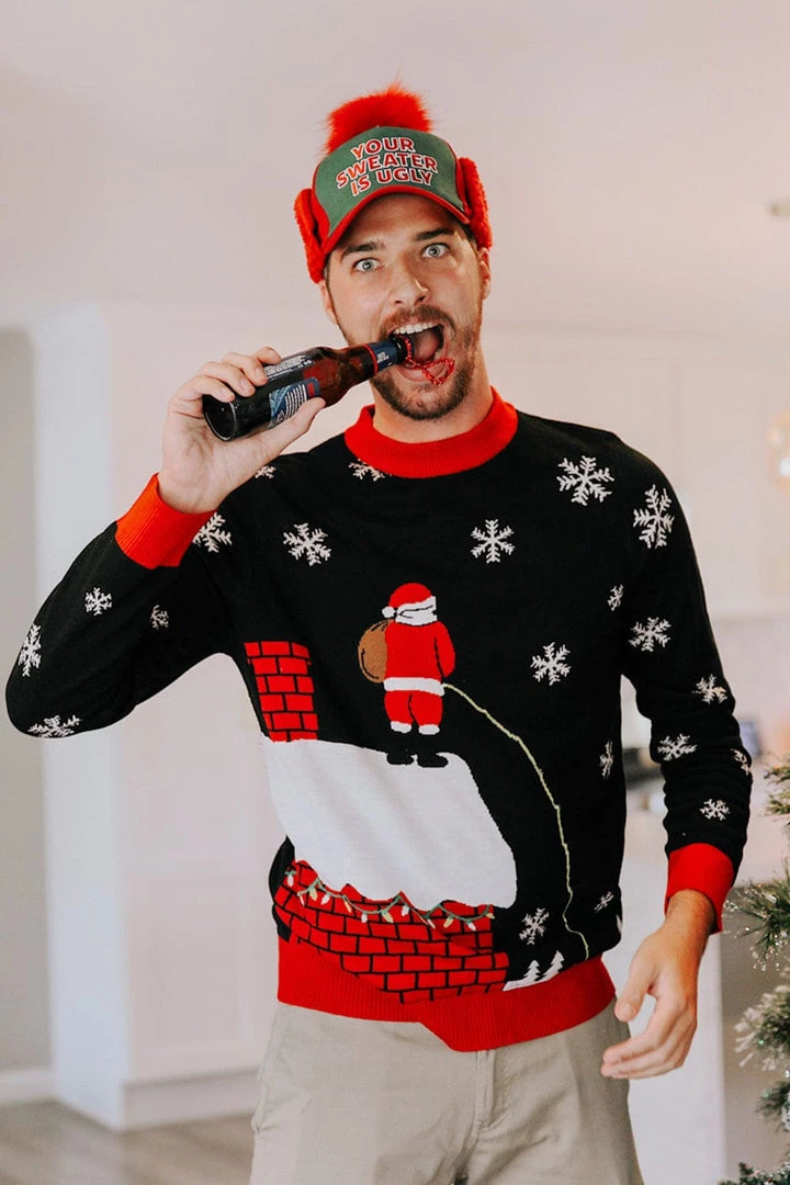 Tipsy Elves Ugly Christmas Sweater Hat Holidays & Occasions 4 Tipsy Elves Ugly Christmas Sweater Hat Holidays & Occasions