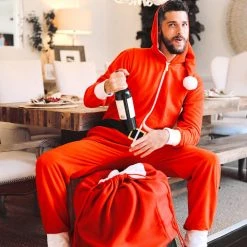 Tipsy Elves Men's Santa Jumpsuit