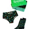 Tipsy Elves Women's Christmas Lights Underwear & Socks Gift Set