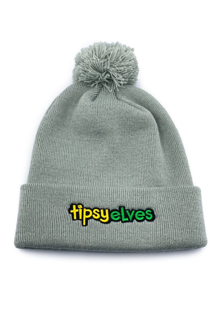 Grey Tipsy Elves Beanie Holidays & Occasions 1 Grey Tipsy Elves Beanie Holidays & Occasions