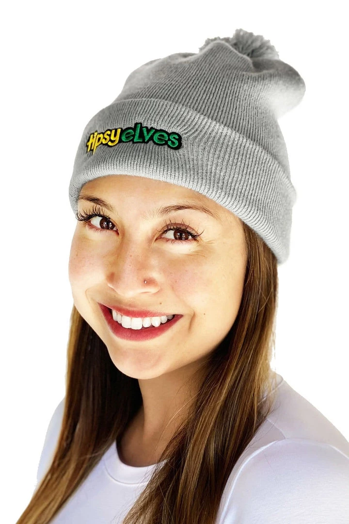 Grey Tipsy Elves Beanie Holidays & Occasions 2 Grey Tipsy Elves Beanie Holidays & Occasions