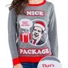 Tipsy Elves Women's Nice Package Michael Scott Sweater