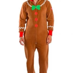 Tipsy Elves Men's Gingerbread Man Jumpsuit