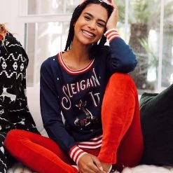 Tipsy Elves Women's Sleighin' It Ugly Christmas Sweater