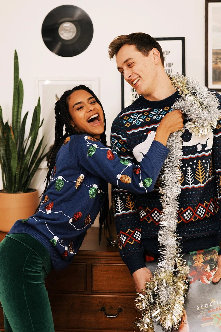 Tipsy Elves Women's Christmas Lights Ugly Christmas Sweater 6 Tipsy Elves Women's Christmas Lights Ugly Christmas Sweater