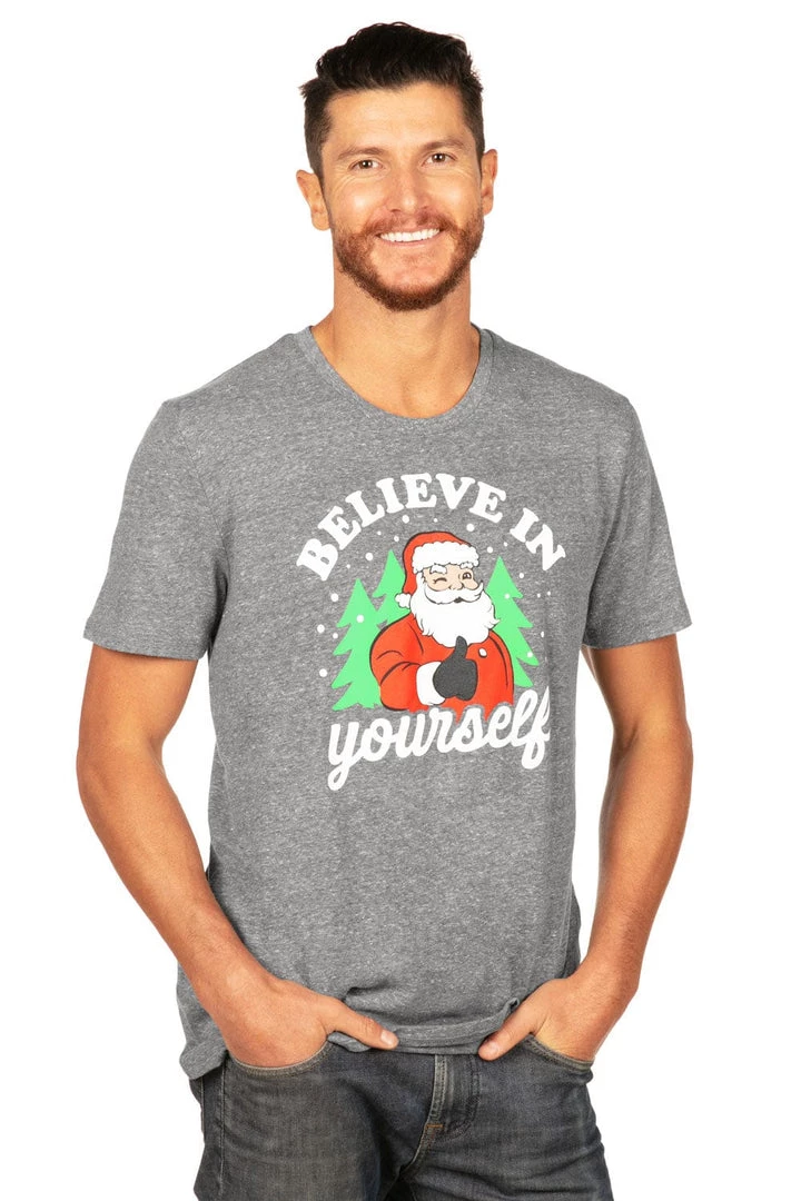 Tipsy Elves Men's Believe In Yourself Tee 2 Tipsy Elves Men's Believe In Yourself Tee