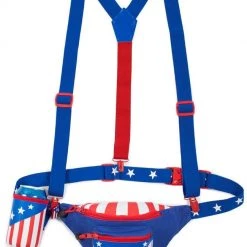 Tipsy Elves USA Fanny Pack With Cape 8 Tipsy Elves USA Fanny Pack With Cape