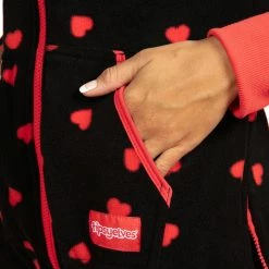 Tipsy Elves Women's Hearts On Fire Jumpsuit & Gift Box