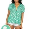 Tipsy Elves Women's Minty Mama Button Down Shirt