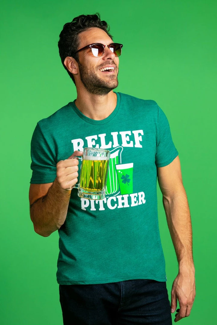 Tipsy Elves Men's Relief Pitcher Tee 2 Tipsy Elves Men's Relief Pitcher Tee