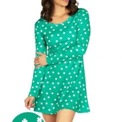 Tipsy Elves Clover Confetti Dress