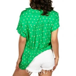 Tipsy Elves Women's Irish Heart Button Down Shirt