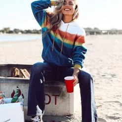 Tipsy Elves Women's Shockwave Sorbet Fleece Hoodie