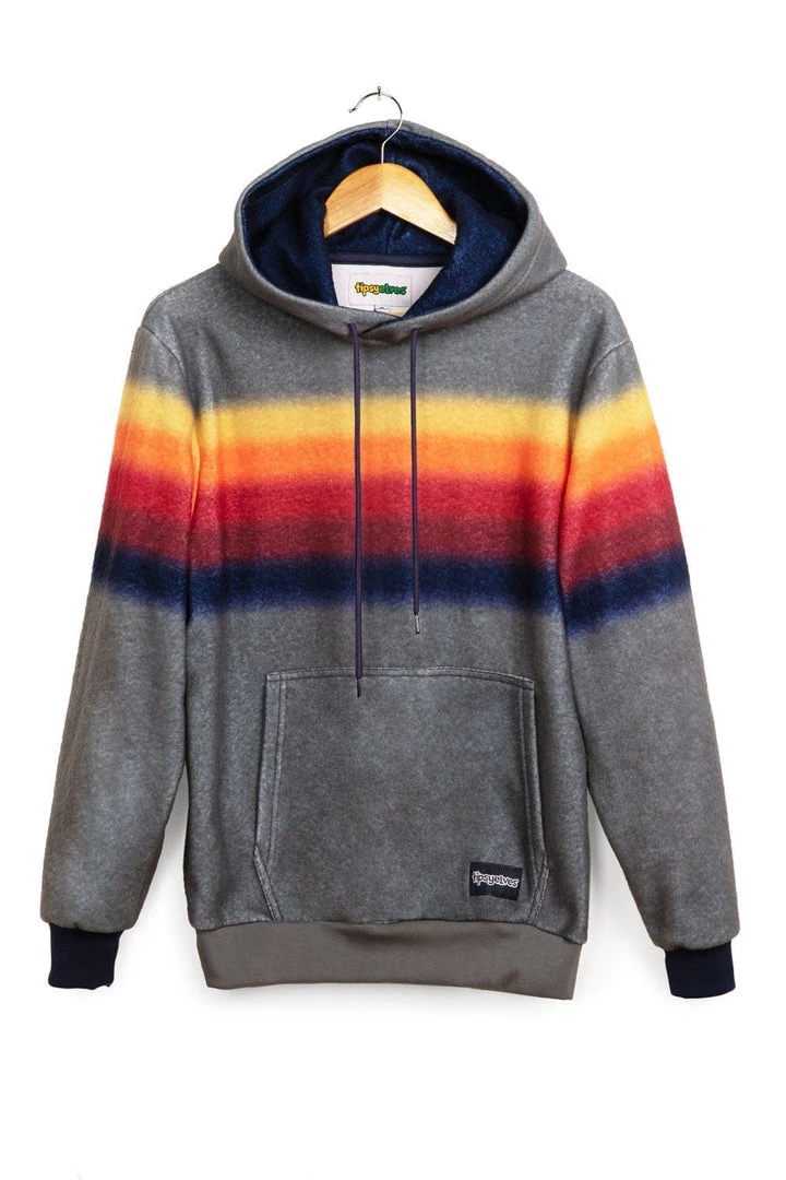 Tipsy Elves Men's Orange Haze Fleece Hoodie 3 Tipsy Elves Men's Orange Haze Fleece Hoodie