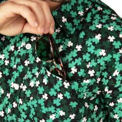 Tipsy Elves Men's Clover Confetti Button Down Shirt 8 Tipsy Elves Men's Clover Confetti Button Down Shirt