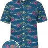 Tipsy Elves Men's Prehistoric Party Hawaiian Shirt