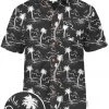 Tipsy Elves Men's Monochrome Moonlight Hawaiian Shirt