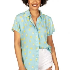 Tipsy Elves Women's Chick Magnet Button Down Shirt 7 Tipsy Elves Women's Chick Magnet Button Down Shirt