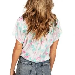 Tipsy Elves Women's Single & Ready To Flamingle Hawaiian Shirt