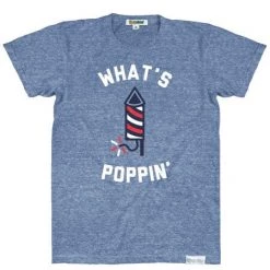 Tipsy Elves Patriotic Men's What's Poppin' Tee