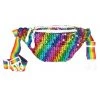 Tipsy Elves Rainbow Sequin Fanny Pack