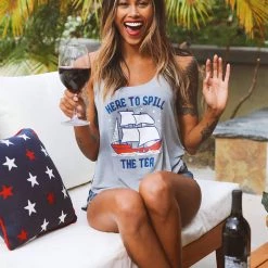 Tipsy Elves Women's Spill The Tea Tank Top