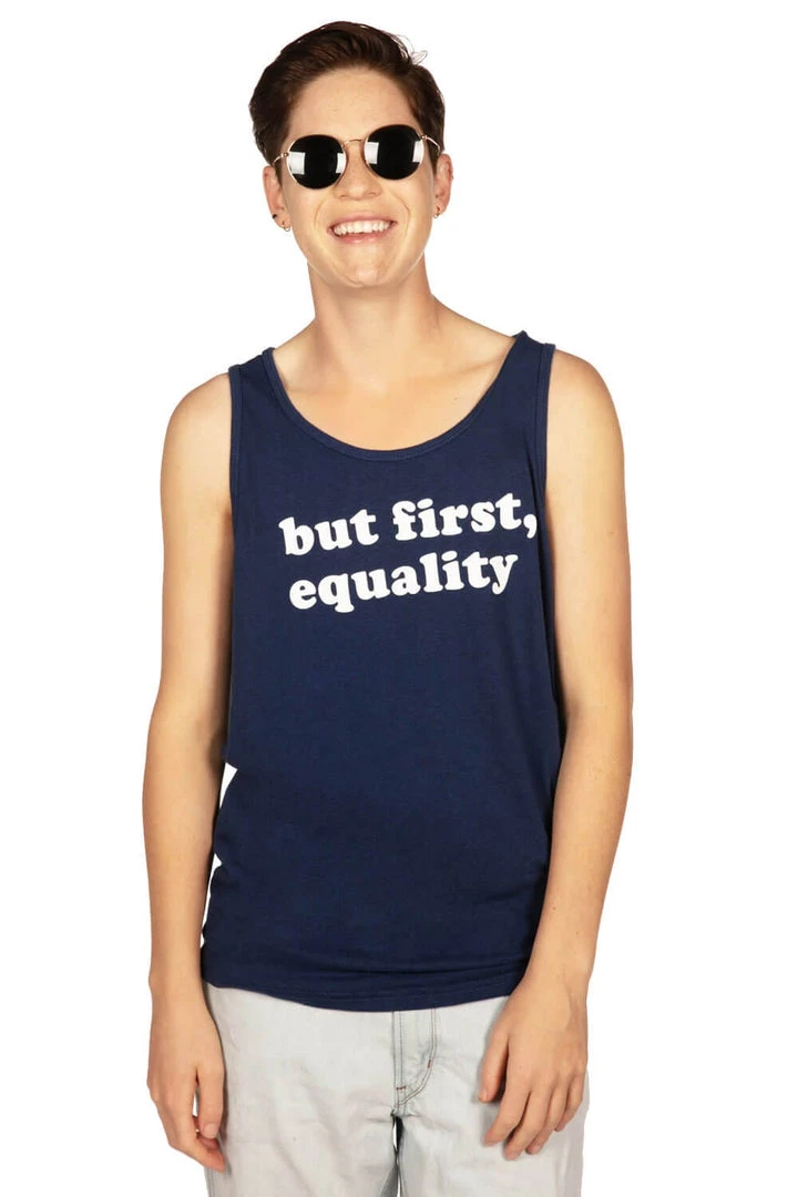 Tipsy Elves But First, Equality Tank Top - Men's Cut 3 Tipsy Elves But First, Equality Tank Top - Men's Cut