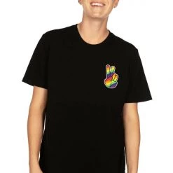 Tipsy Elves Rainbow Peace Tee - Men's Cut 10 Tipsy Elves Rainbow Peace Tee - Men's Cut
