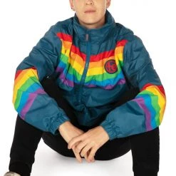 Tipsy Elves Rainglow Windbreaker Jacket - Men's Cut