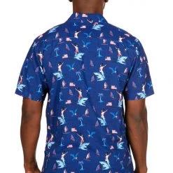 Tipsy Elves Men's Fin Riding Founder Button Down Shirt