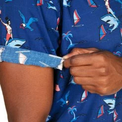 Tipsy Elves Men's Fin Riding Founder Button Down Shirt