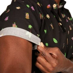 Tipsy Elves Men's Tiki Drinki Drink Hawaiian Shirt