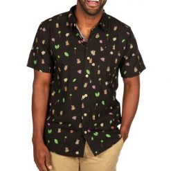 Tipsy Elves Men's Tiki Drinki Drink Hawaiian Shirt