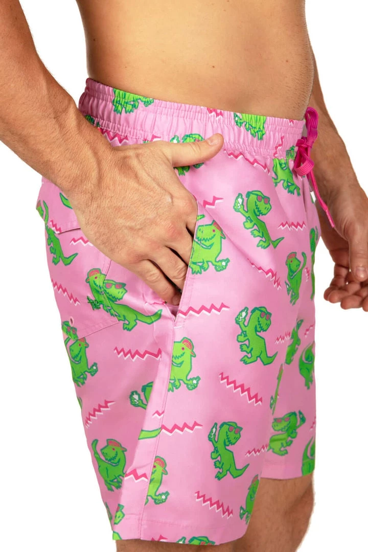 Tipsy Elves Men Dino Disco Swim Trunks 6 Tipsy Elves Men Dino Disco Swim Trunks